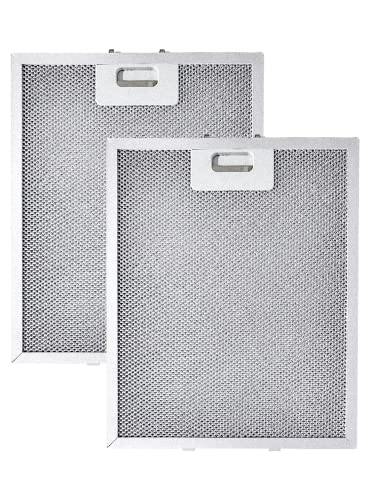 2X 300 x 250 mm Universal Dunstabzugshaube Metallgewebefilter kompatibel mit Bosch Neff Siemens Logik SMEG Fettfilter Metallfilter für Abzugshaube