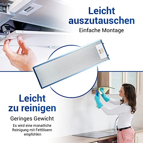 Set 2x Fettfilter Dunstabzugshaube Ersatz fรผr AEG Filter 405534414/9 - AEG Dunstabzugshaube Filter Metall 512x160mm fรผr AEG Dunstabzugshaube