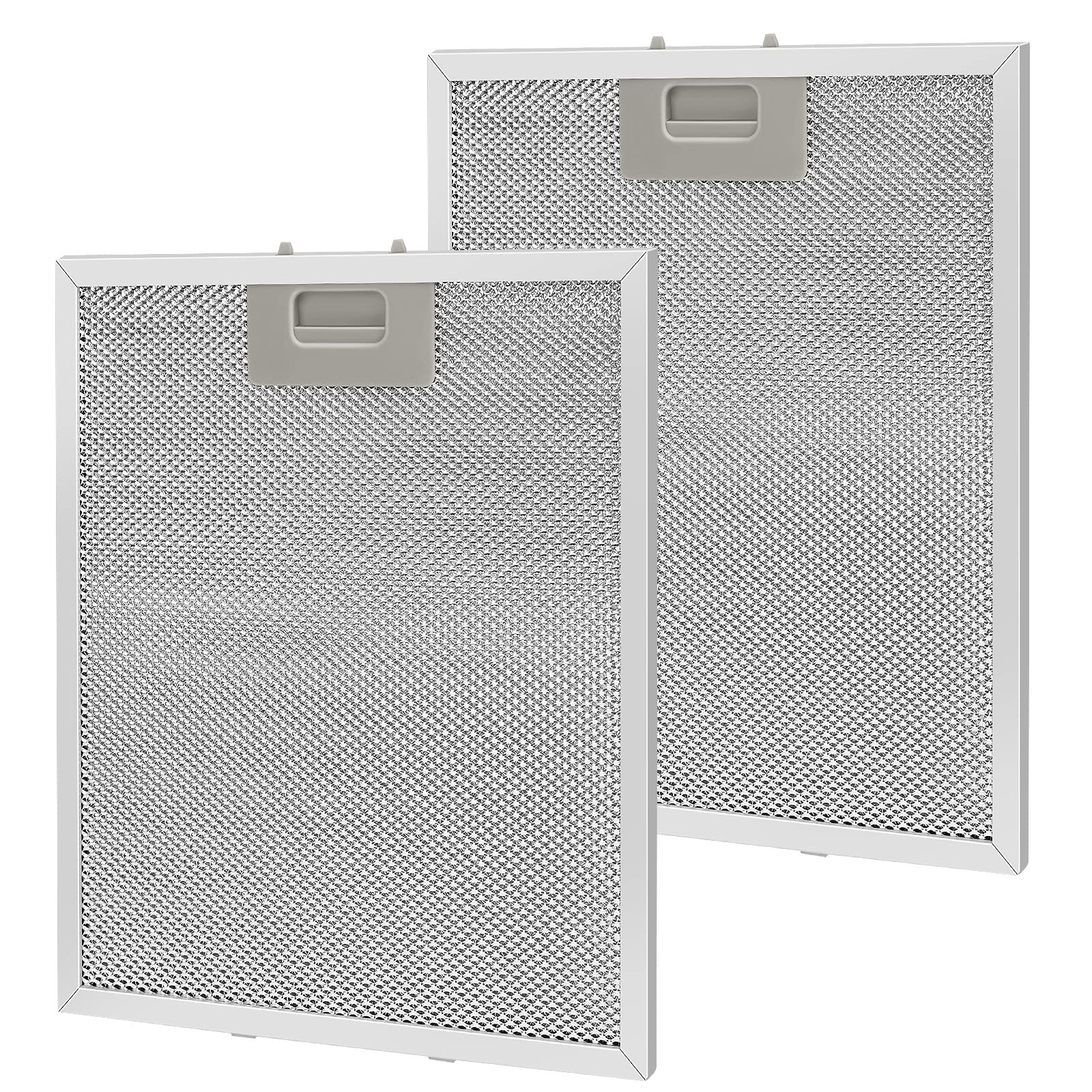 W10169961A Range Hood Filter Replacement, Fits Whirlpool, Ikea, Kitchen Aid, Jenn Air, 2PCS 5-Layer Aluminum Mesh Hood Grease Filter 10.47x12 Inch, Aluminum Range Hood Vent Filters