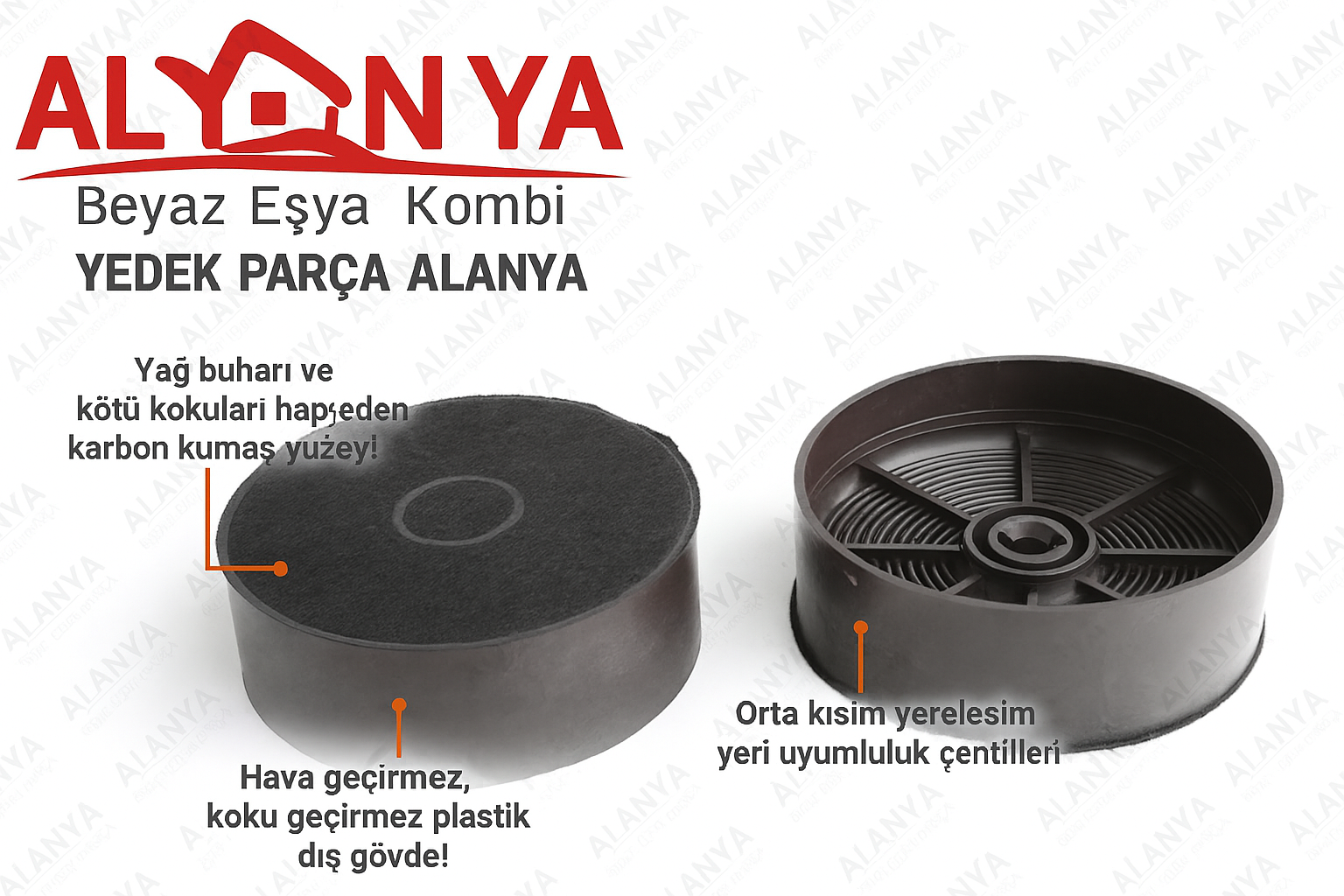 Arçelik Beko Altus Leisure Uyumlu Davlumbaz Karbon Filtre Seti - 9197065088, 9197063656, 11033982, 8851491100, PDLY181TI