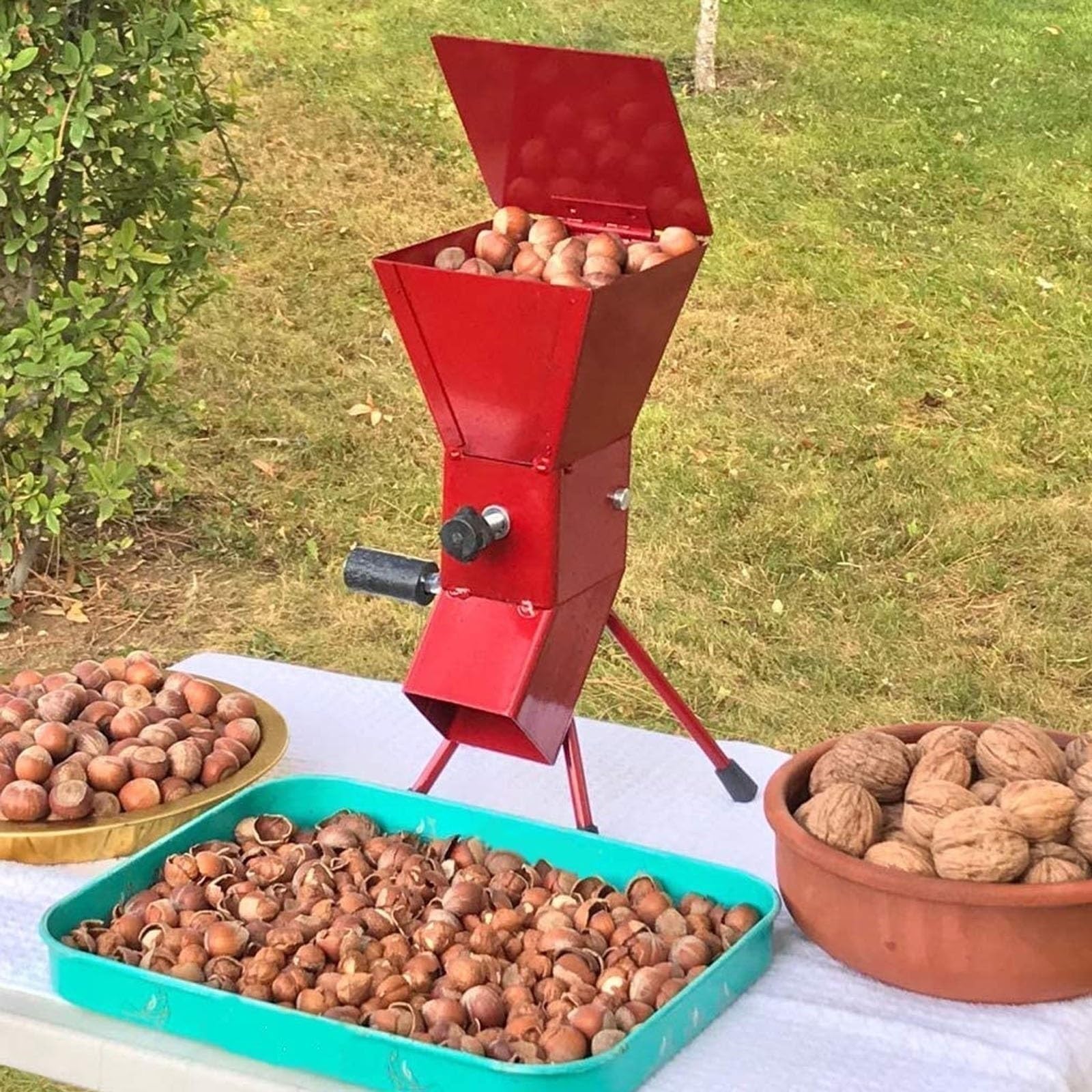 Nutcracker Hand Crank Nutcracker Tool,Adjustable and Steel Nut Cracker Sheller, for Hazelnuts/Almond/Pistachios/Filbert Nuts/Pecan Walnut Pecan Walnut Plier Multifunctional Nut Cracker Sheller Walnut