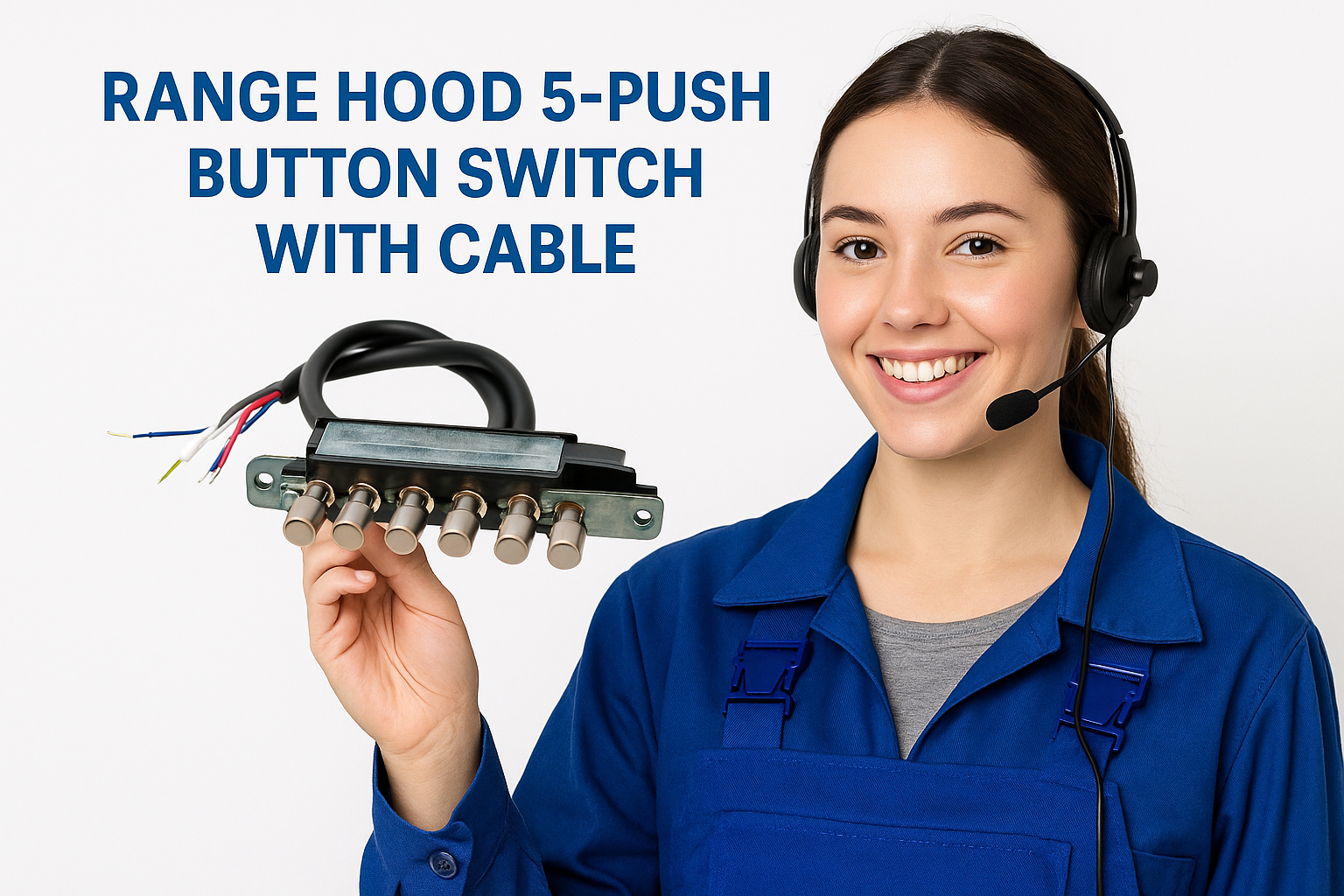 VESTEL Hotpoint Ariston Range Hood 5-Push Button Switch with Cable