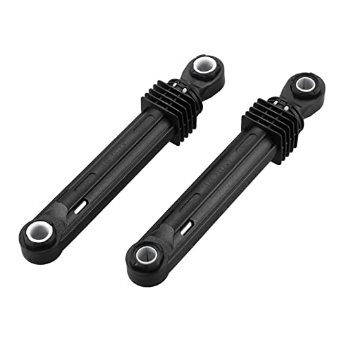 2 Pcs 100N Compatible for LG Washing Machine Shock Absorber Washer Front Load Part Black Plastic Shell