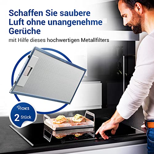 Set 2x Fettfilter Dunstabzugshaube Ersatz fรผr AEG Filter 405534414/9 - AEG Dunstabzugshaube Filter Metall 512x160mm fรผr AEG Dunstabzugshaube