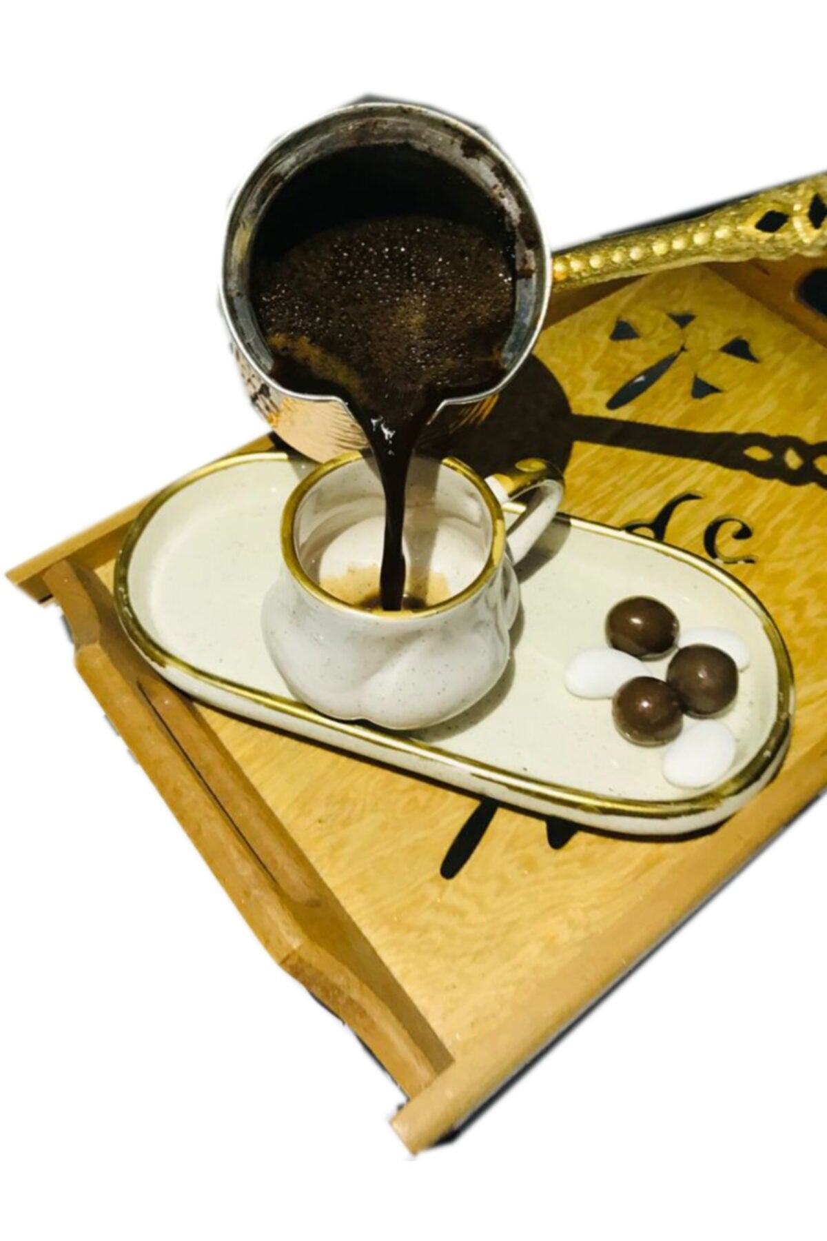 Turkish Hot Sand Coffee Maker Authentic Copper Heater Machine Gas Stove Top Barbecue Copper Coffee Pot Set