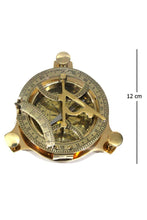Load image into Gallery viewer, Compass with Sundial 12 cm Gift Boat Large Size Sailor Brass Working Marine Anchor Navigation Seafarer
