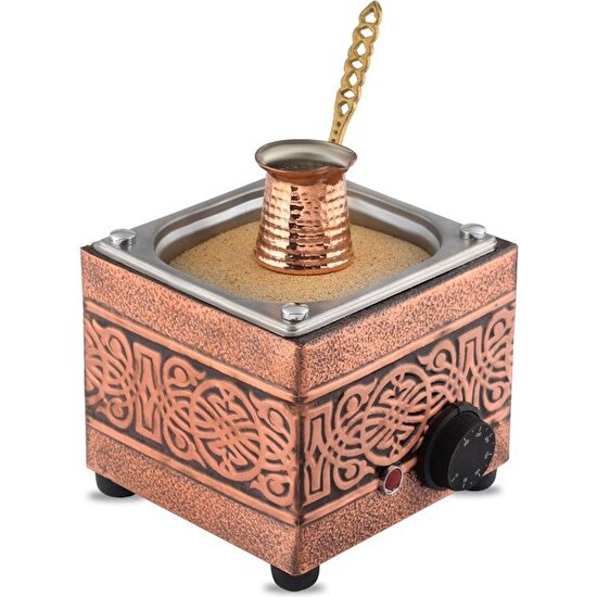 Turkish Sand Coffee 7.90 inches, Copper Sand Brewer Machine, Turkish Coffee Machine, Coffee on Sand, Restaurant Hotel Coffee Shops, Sand Coffee Maker, Sand Coffee Machine