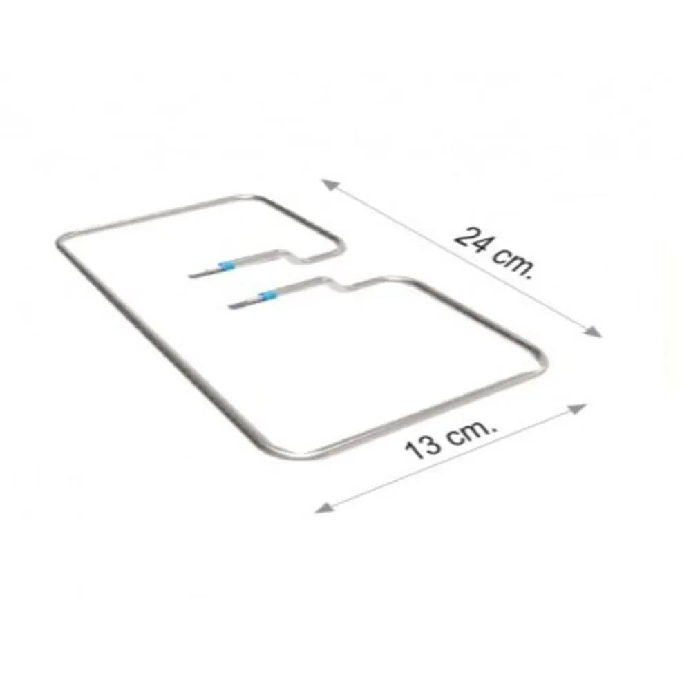 Нагревательный элемент ТЭН 13×24 см для тостера Tefal 220V 850W, трубка Cr-Ni Ø6.5 мм