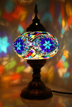 Load image into Gallery viewer, Turkish Mosaic Glass Decorative Table Lamp for Bedroom, Living Room,
