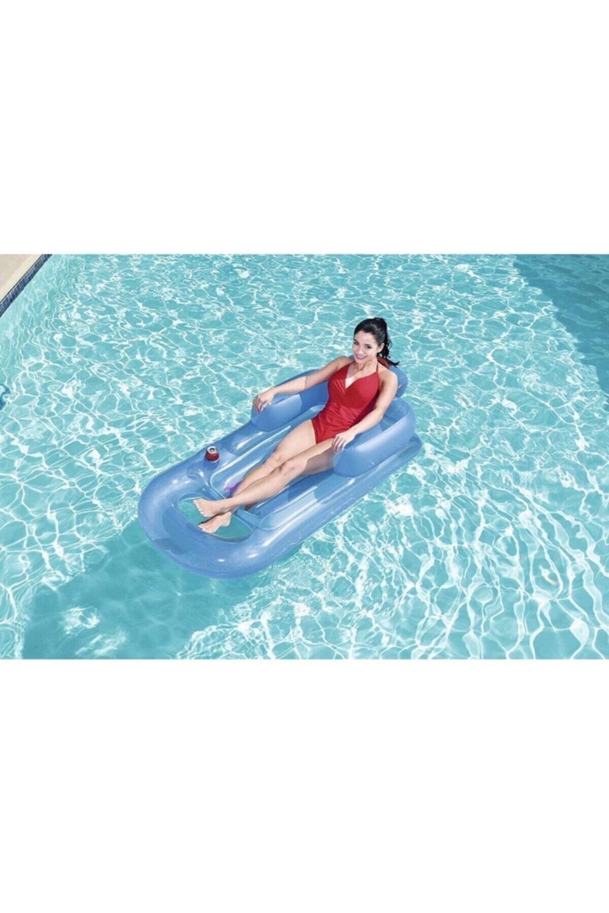 Bestway 43028 Luxury Sultan Chair Piscina e Lettino Mare 1.61 MX 84 cm