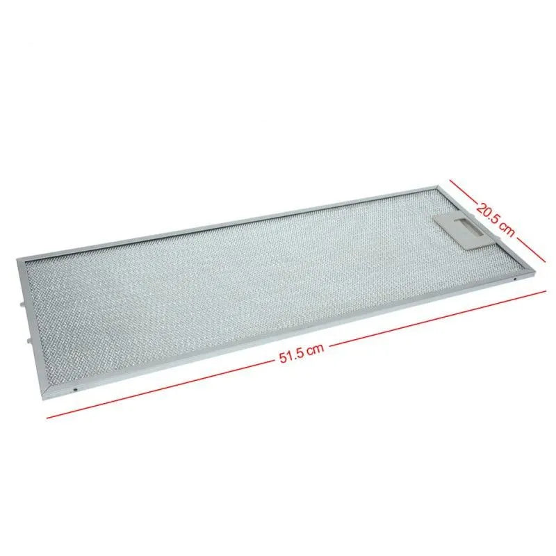 Металлический фильтр для вытяжки 205x515 мм жироулавливающий универсальный алюминиевый