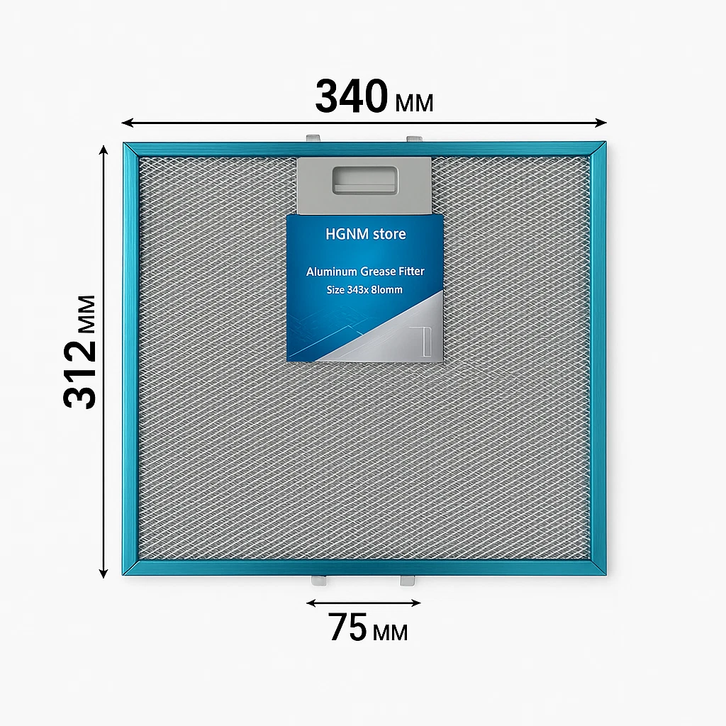 31.2 x 34 cm Aspiratör Davlumbaz Filtresi 340 x 312 mm Davlumbaz Yağ Filtresi Mutfak Aspiratörü Havalandırma Alüminyum Aspiratör 34 x 31,2 cm