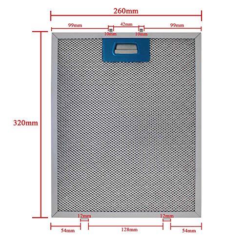 5.99 $ | 26x32 cm Cooker hood metal mesh grease filter for kitchen extractor fan vent 320x260