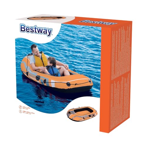 Bestway Condor 2000 Gommone, 188 x 98 x 30 cm, per 1 adulto + 1 bambino 61100 Barca Gonfiabile Pesca Persona Zattera Canotto