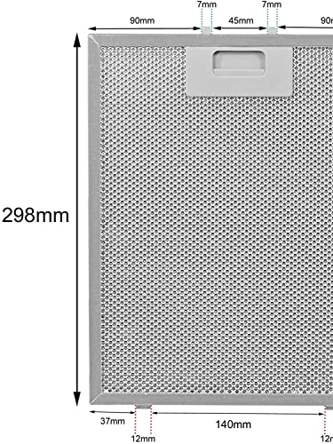 ROBINHOOD WESTINGHOUSE CHEF TECHNIKA Uyumlu 08087609 Davlumbaz Filtresi 240x300 mm Alüminyum Yağ Filtresi 24x30 cm
