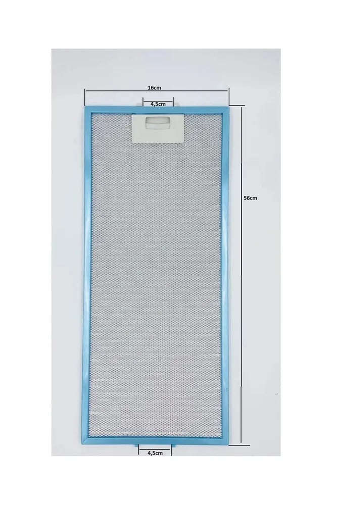 560x160 Davlumbaz Yağ Filtresi, Tırnak Arası 4.5-4.5,