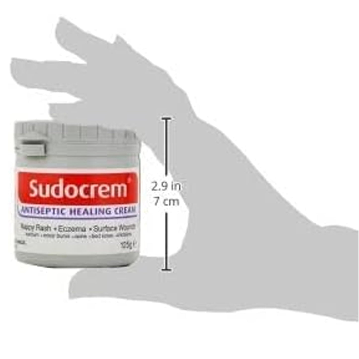 Crema antisettica curativa Sudocrem, medicinale da 125 g per le eruzioni cutanee