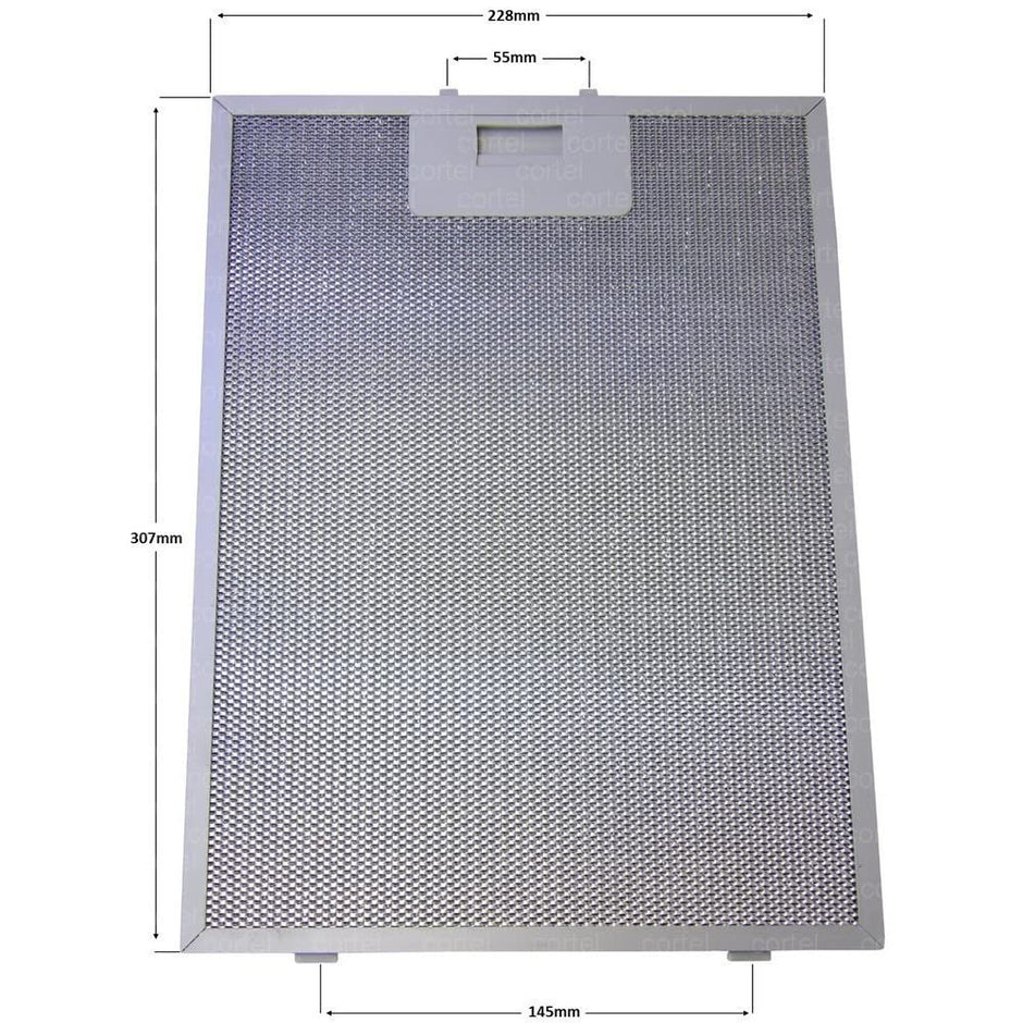 Dunstabzugshaubenfilter 250x310 Mm – Aluminium-Fettfilter Aus Edelstahl, 5-lagig, Für Regelmäßige Wartung – 1 Stück