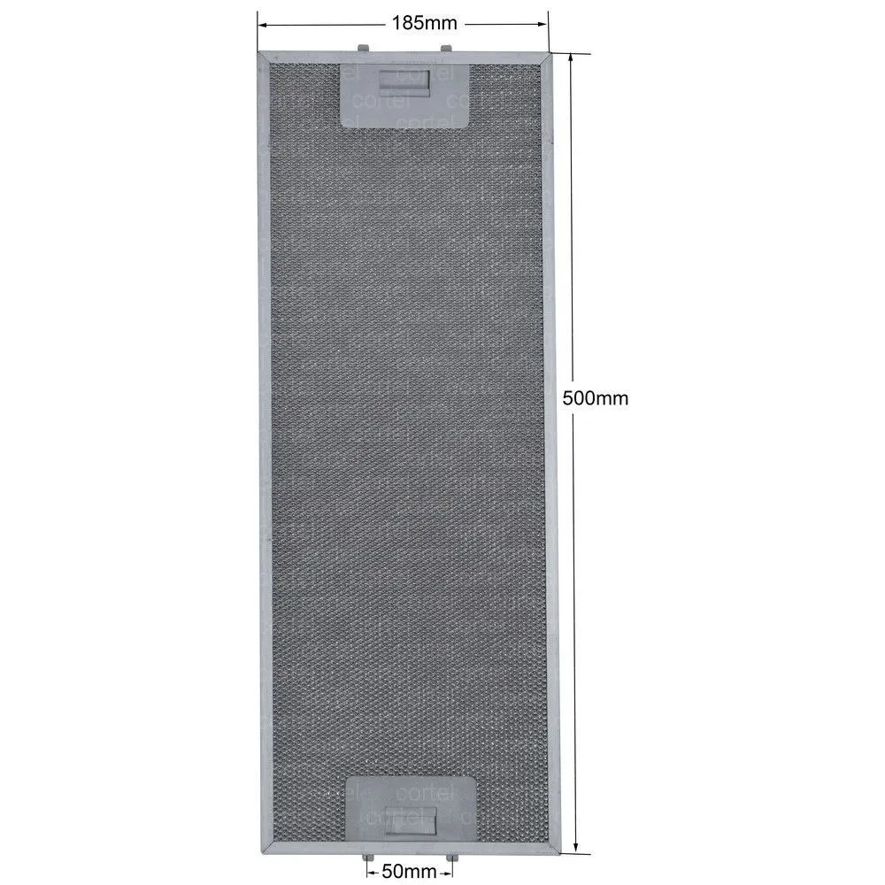 Arçelik p17a aspiratör Uyumlu Aspiratör Metal Yağ Filtresi 183x500 / 185x500 mm - Arçelik P17 P18