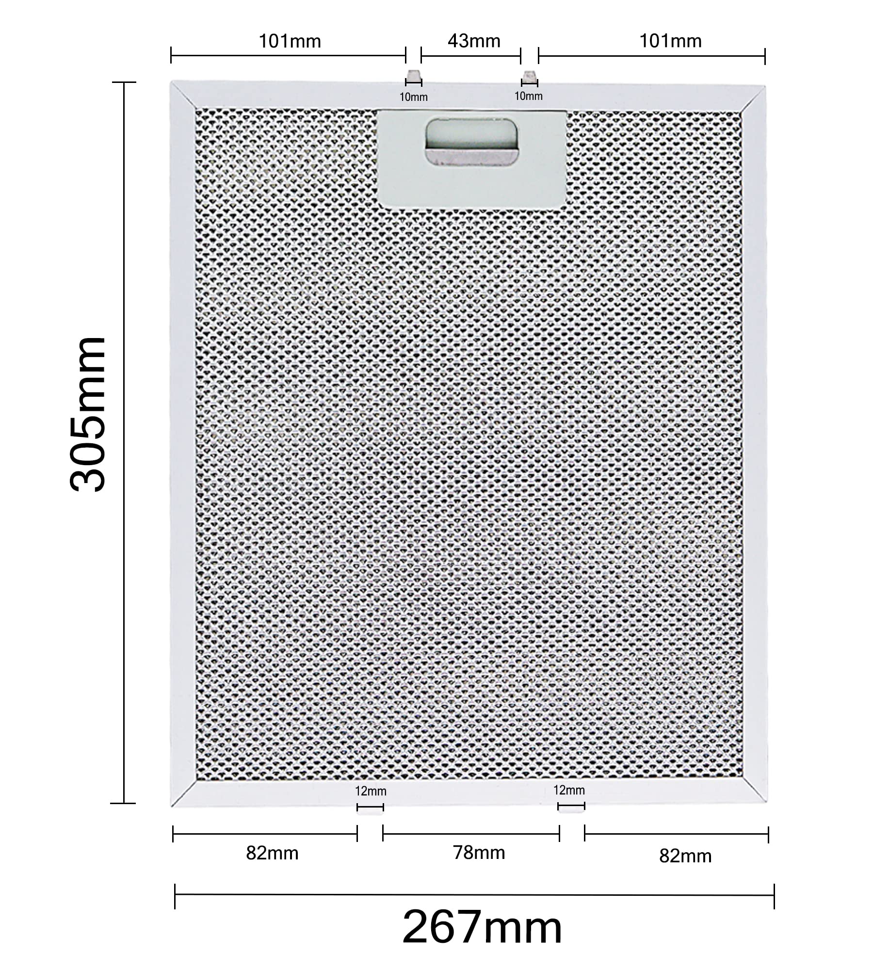 17.99 $ | Fettfilter Dunstabzugshaube 305 x 267 cm Kompatibel mit Elica (3 Stück) C00280008 C00242705