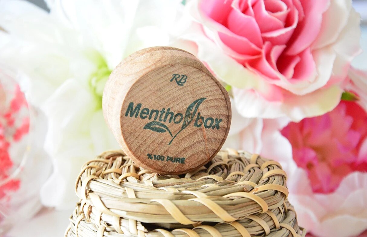 Menthol Stone for Migraine Relief, Head, Neck, Joint, Waist, Leg Pain - 100% Natural Spa Cream Stone, Rushur Massage Stone