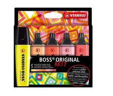 Load image into Gallery viewer, Stabilo Boss Original Pastel 23 Pcs Fluorescent Highlighter Pastel Colors Ink Pens Markers 50th Anniversary Desk Office Set Pen
