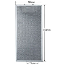 Load image into Gallery viewer, 00435204 Cooker Hood Filter 350x165mm 350 x 165 mm Mesh Metal Grease Filter for Beko, AEG, Bosch, Siemens, Balay,
