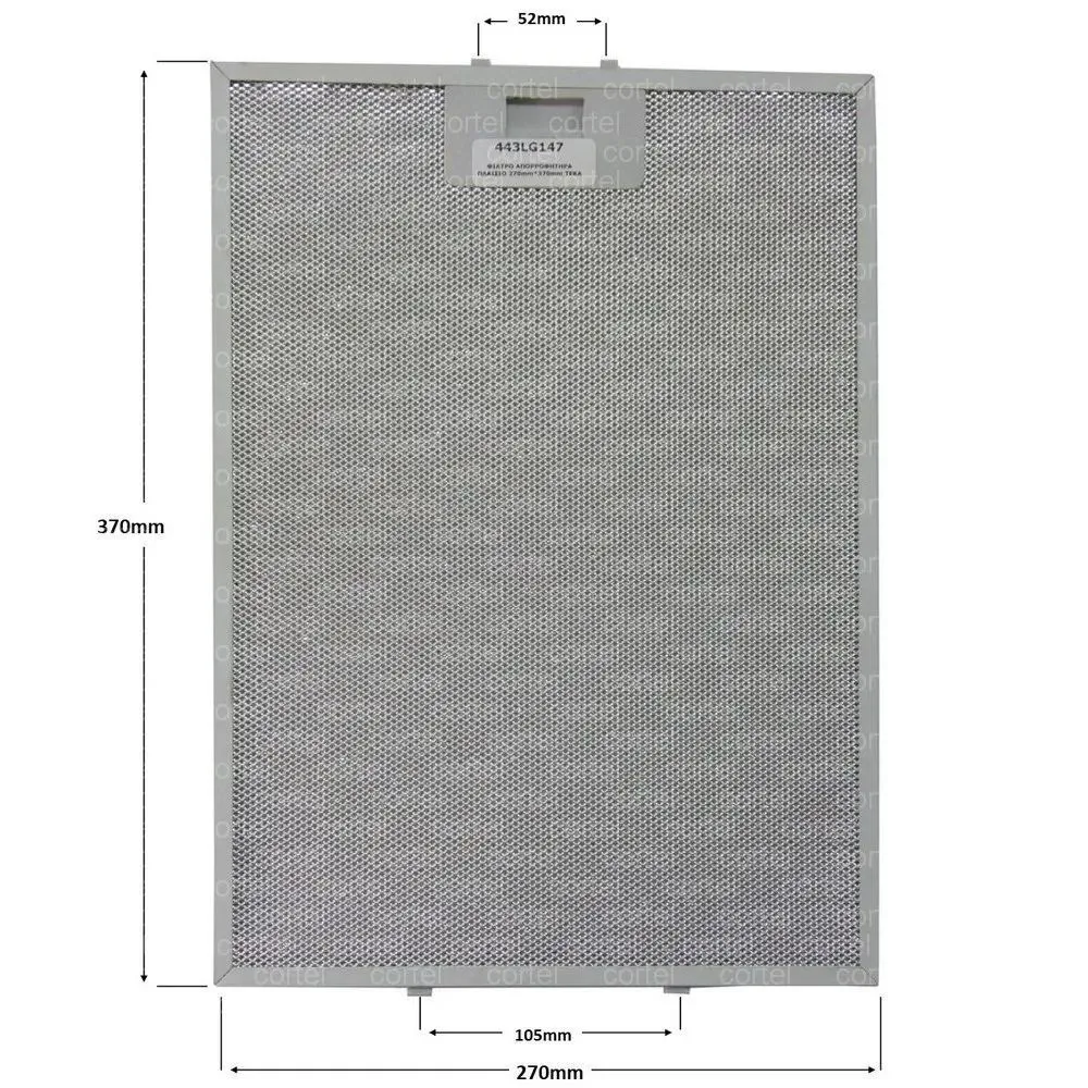 Davlumbaz Yağ Filtresi 270x370 mm - 81460065 Aspiratör Filtresi
