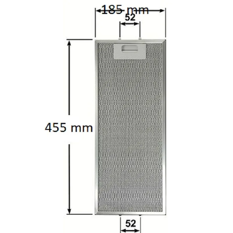 Grease Filter 455 x 185 mm for Electrolux Cooker Hood 4055241147, GRI0025433A