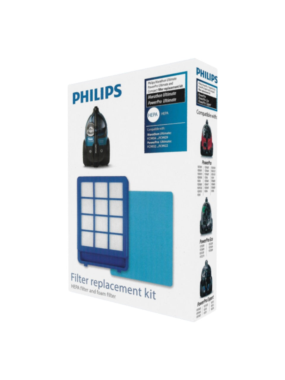 Philips FC99XX XB Serisi Filtre Seti, Marathon Ultimate Uyumlu Ön ve Arka Hepa Filtre, A Kalite

