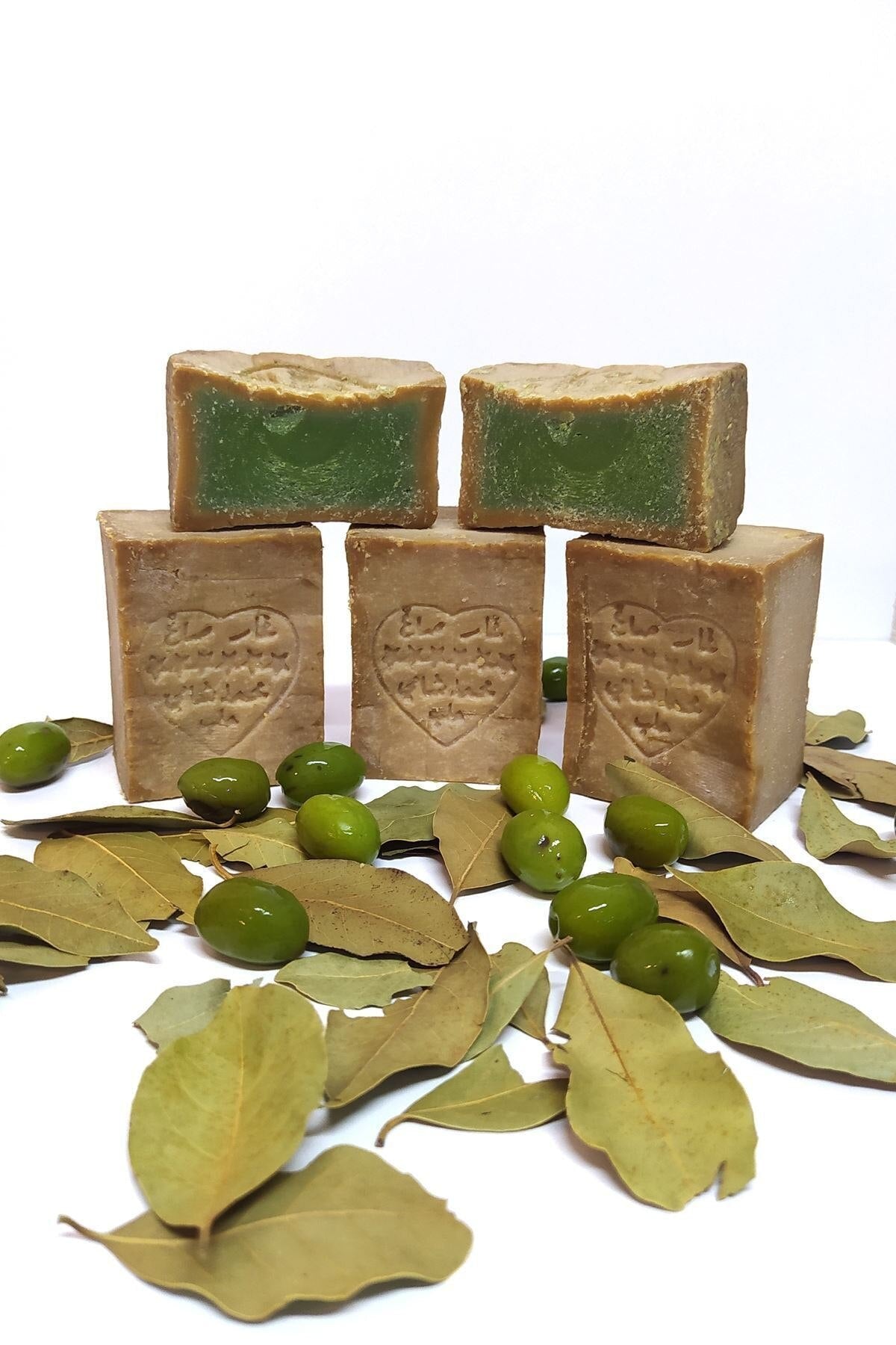 Handmade Aleppo Soap: 100% Natural Olive Oil & Daphne Blend for Body, Hair, and Skin - Anti-Acne and Skin Treatment | Organic, Syrian & Turkish Tradition