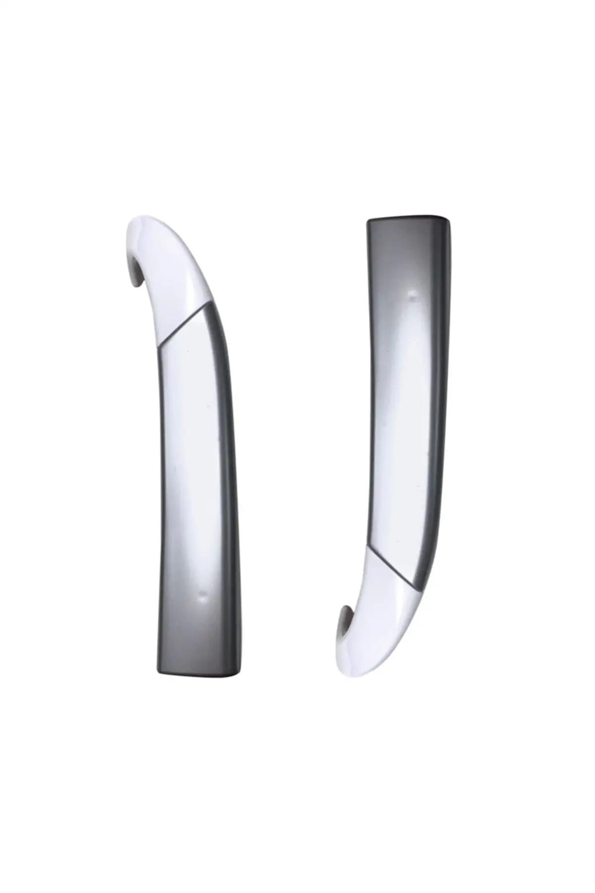 4323290100, 4326390100 Refrigerator Accessory Spare Part Beko Upper and Lower Door Handle Set Color Gray - White