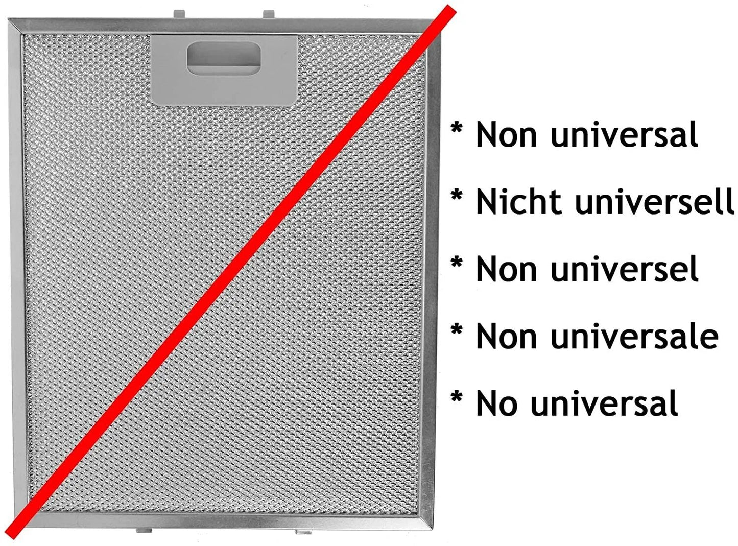 300x260mm Dunstabzugshaube Ölfilter Absauganlage Dunstabzugshaube Fettfilter 30x26 CM Ersatzteile Aluminium Mesh Metall Filter