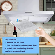 Load image into Gallery viewer, 6,99$ Versatile and Washable Range Hood Filter HT-AF0104-63 | 278x355 mm Aluminium Aspirator with Blue Foil Tape Protection - Perfect Fit for Various Models

