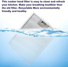 Load image into Gallery viewer, 13 X 48,5 CM 13X48,5 Range Hood Oil Filter Aspirator Hood Grease Filter Kitchen Extractor Ventilation Aluminium 130x485 mm
