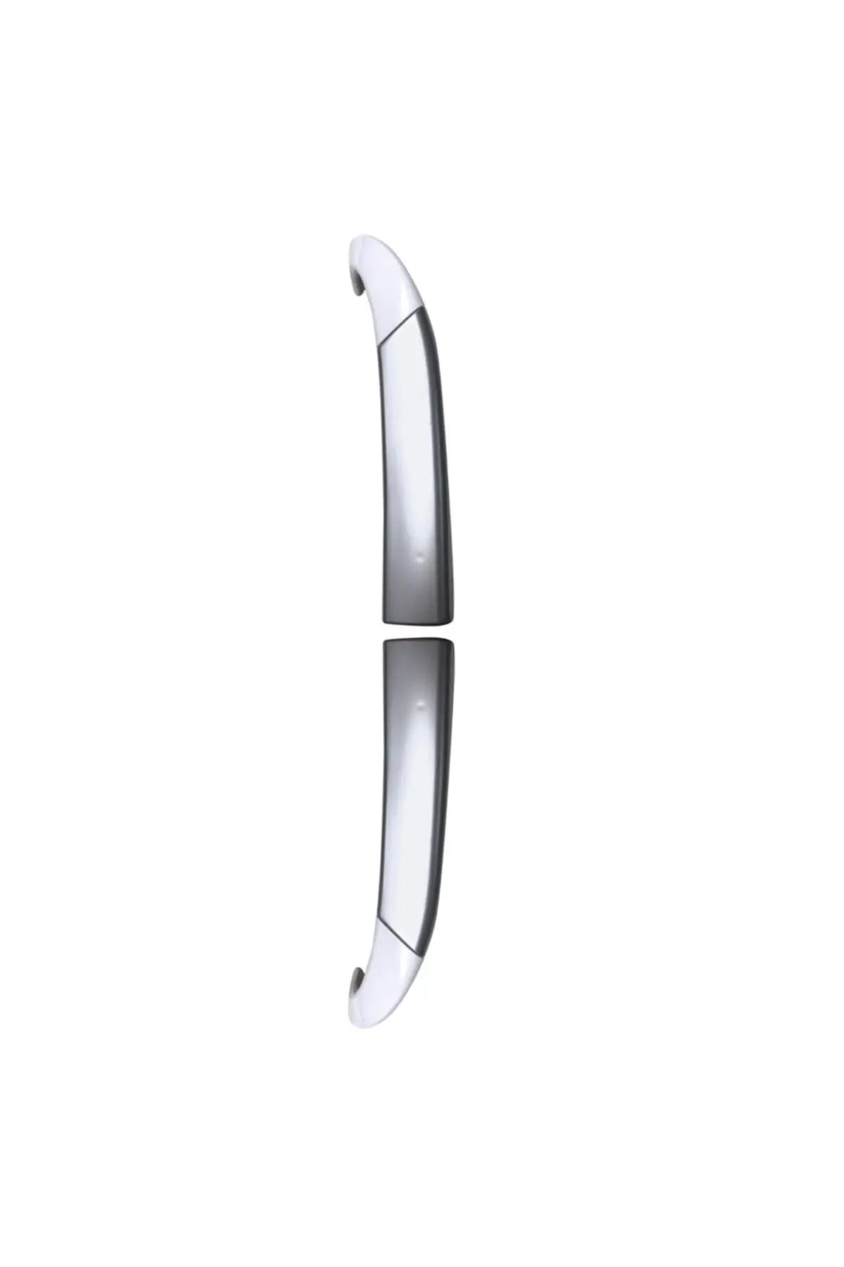 1587421950105 Refrigerator Accessory Spare Part Arçelik Beko Upper and Lower Door Handle Set Color Gray - White