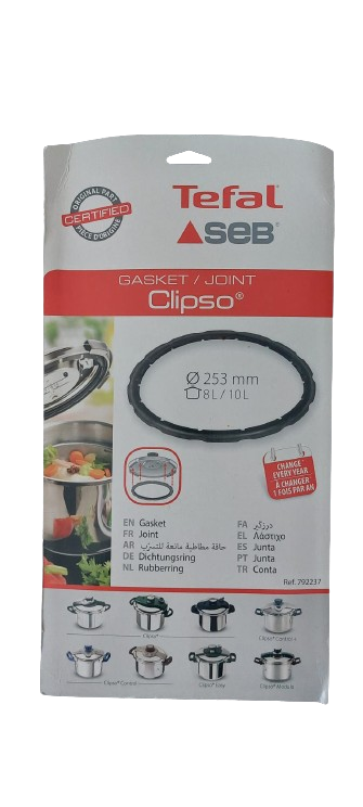 Guarnizione in gomma originale per pentola a pressione Tefal Clipso 8-10 L Guarnizione Diametro esterno 28CM Ricambi Sostituzione 792237