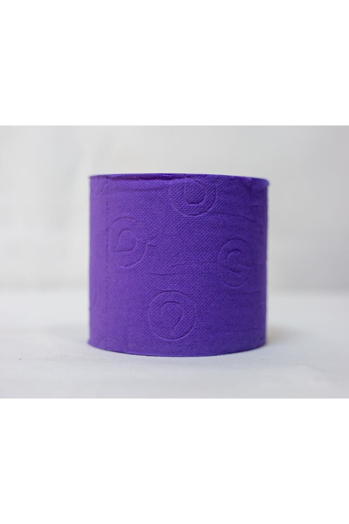 Renova Purple Toilet Paper 3 Rolls in Black PVC Box | Soft, Absorbent & Stylish