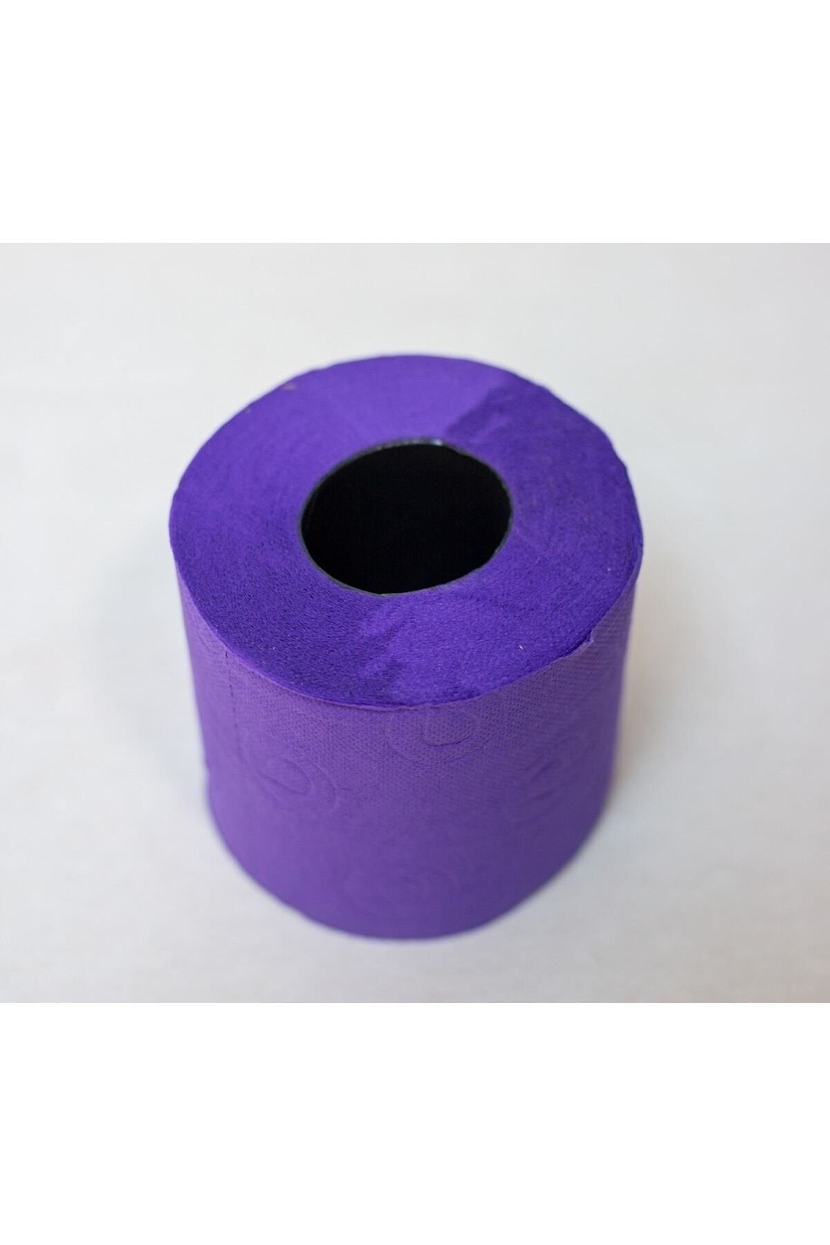 Renova Purple Toilet Paper 3 Rolls in Black PVC Box | Soft, Absorbent & Stylish