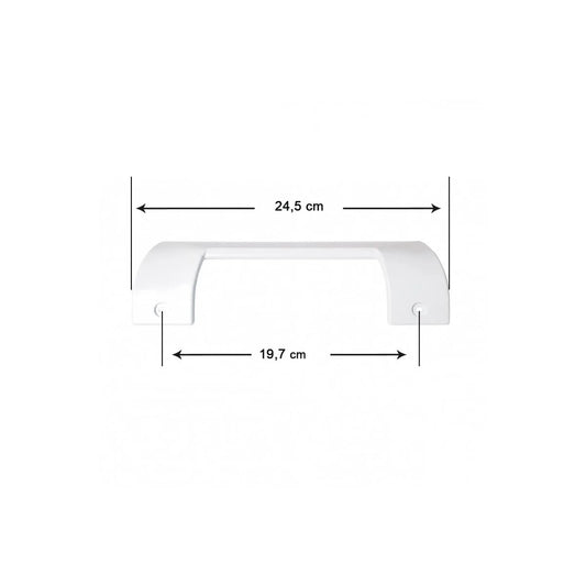 490705 Refrigerator Single Hole Door Handle - Bosch -BALAY 245mm Suitable Models Written in the Description Chapter