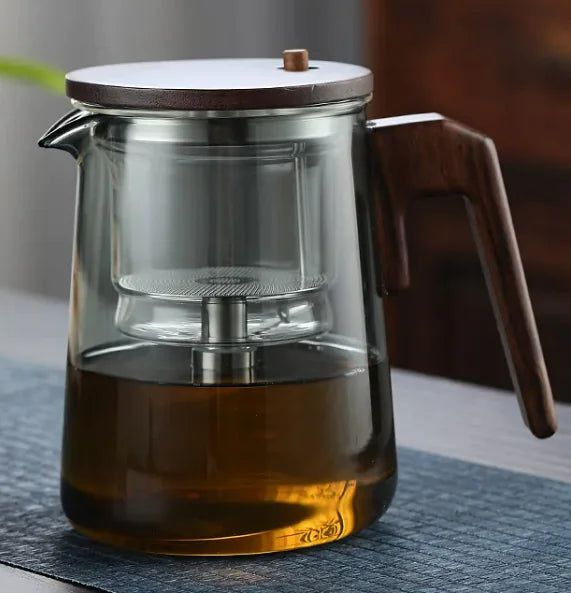 💎 Tea Water Separation Teapot – Heat-Resistant Borosilicate Glass, Elegant & Durable ☕ | 550ml / 750ml