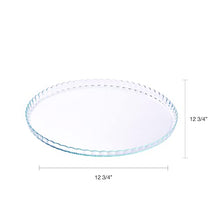 Load image into Gallery viewer, Pasabahce Premium Clear Glass Servicing Tray, Uniqe Desing Cake Stands, Server Plate,
