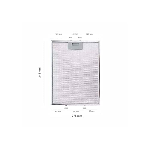 TEKA DBB60 Dunstabzugshaubenfilter 275 x 344 mm (2 Einheiten) 81460133