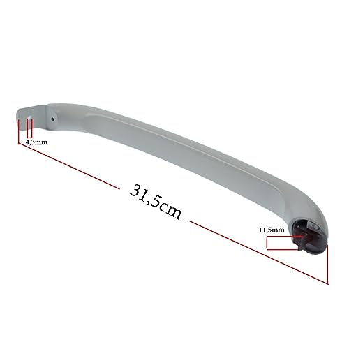 Fridge & Freezer Single Hole Door Handle 31,5 Cm, Compatible for Bosch GSD32.. KSR39.. KSV36..- - 00672516