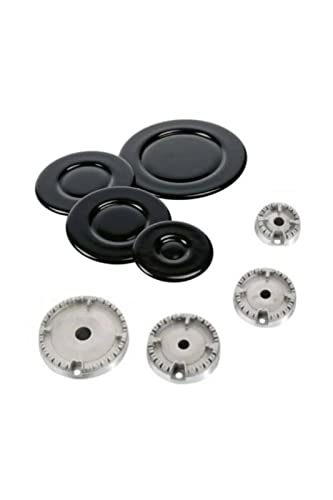 Burner Hat Set Cooker Oven Hob Cap Cover Flame Gas Crown Kitchen Accessories Quality Compatible For Many Ovens 8 Pcs stove knob