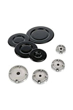 Load image into Gallery viewer, Burner Hat Set Cooker Oven Hob Cap Cover Flame Gas Crown Kitchen Accessories Quality Compatible For Many Ovens 8 Pcs stove knob
