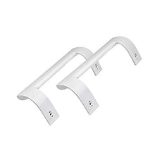 Load image into Gallery viewer, 4321270300 Refrigerator Door Handle COMPATIBLE with Beko, Savoid and Smeg (Set of 2) White. Replacement Code compatible: 
