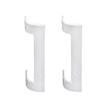 Load image into Gallery viewer, 4321270300 Refrigerator Door Handle COMPATIBLE with Beko, Savoid and Smeg (Set of 2) White. Replacement Code compatible: 
