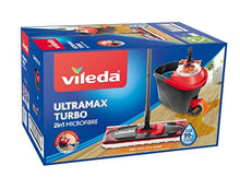 Load image into Gallery viewer, Vileda Ultramat Turbo Flat Mop and Bucket Set
