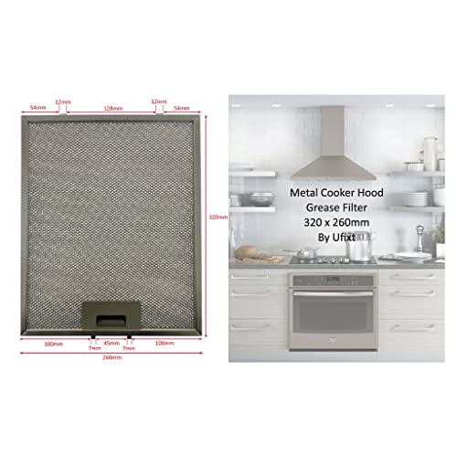 Filtro de grasa para campana de cocina (Metall, 320 x 260 mm)